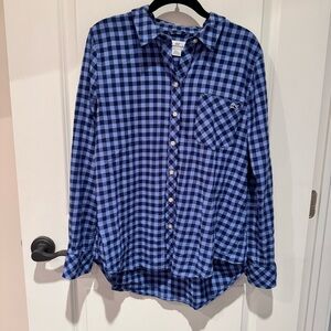 Vineyard Vines Blue Checkered Button Down Shirt
